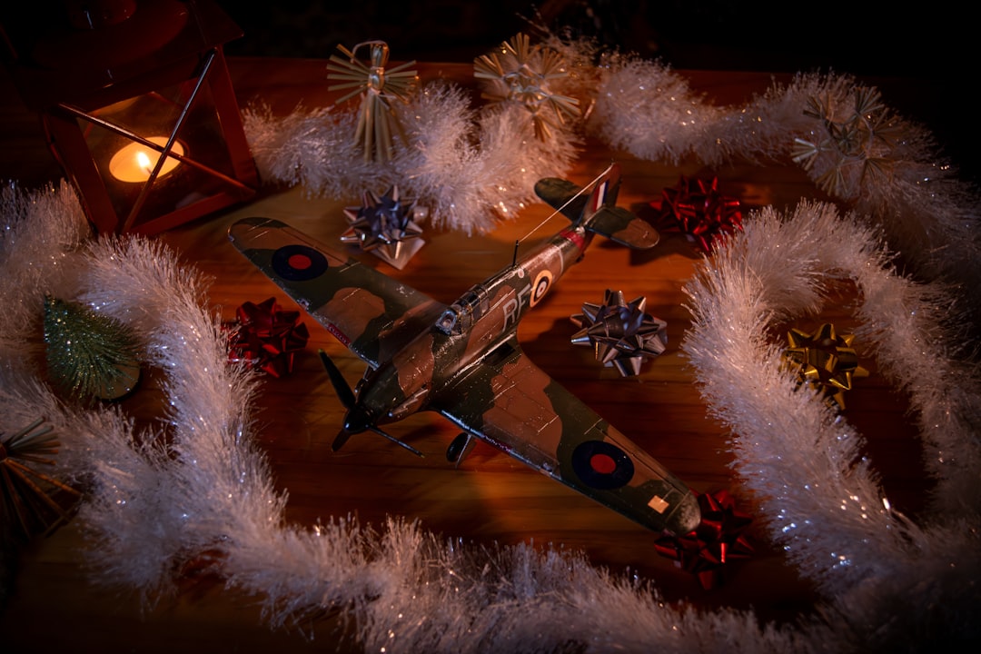 Vintage WWII aircraft is turned into a Christmas sleigh
