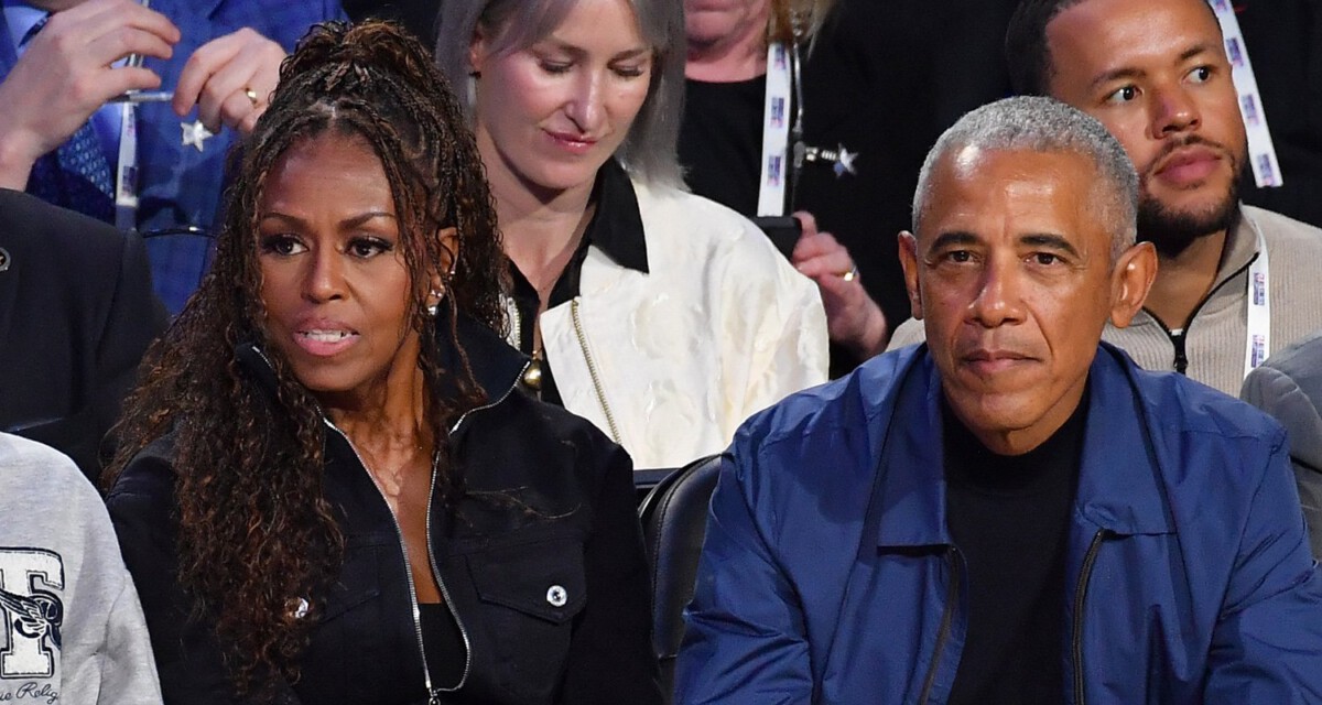 Barack & Michelle Obama, Several More Celebs Check Out NBA All-Star Game In Courtside Seats