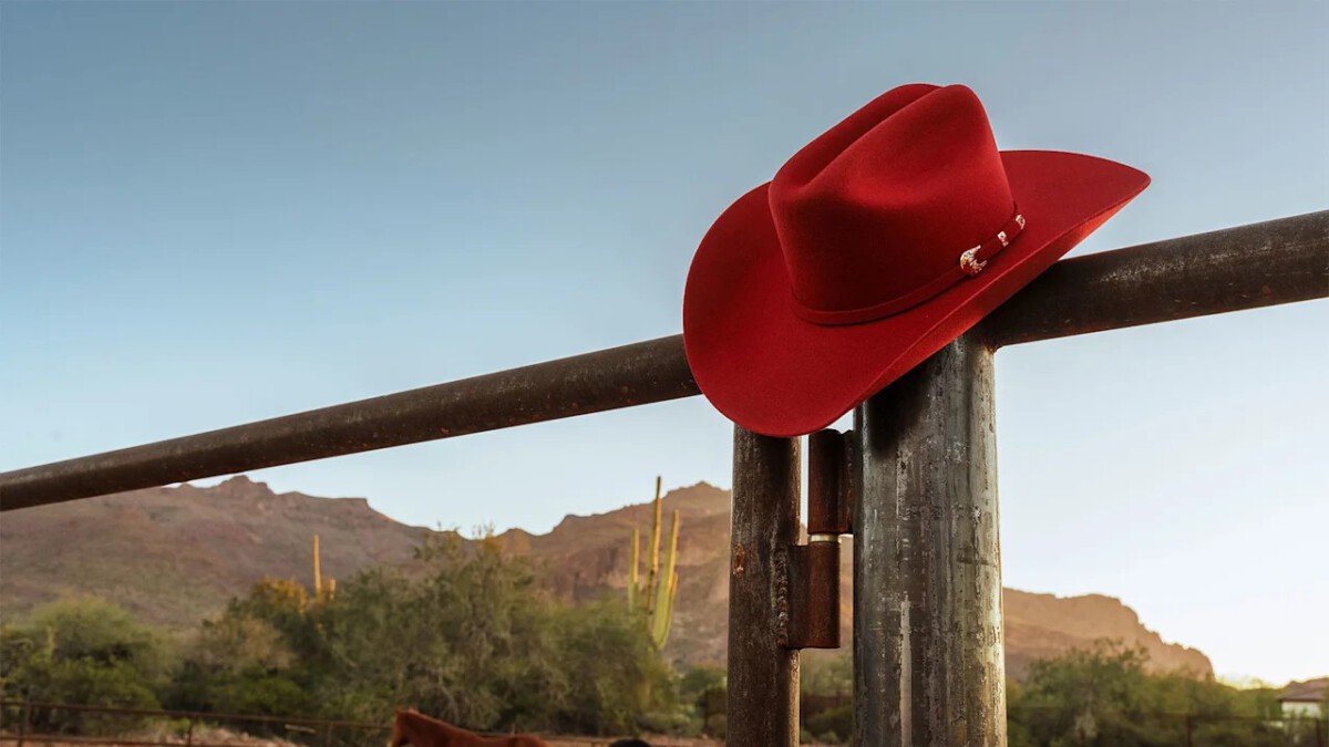 This one-of-a-kind cowboy hat from Gold House and Stetson celebrates the Year of the Fire Horse in style