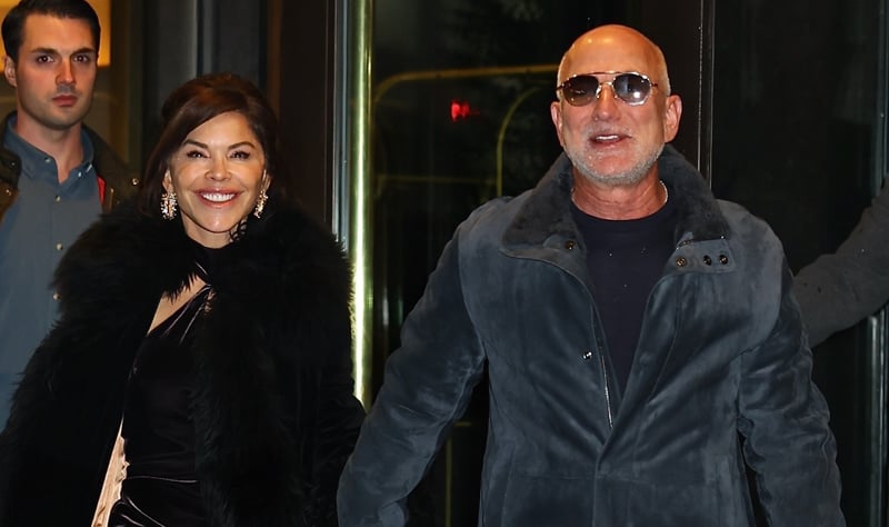Jeff Bezos Sports Scruffy Beard for NYC Outing with Wife Lauren