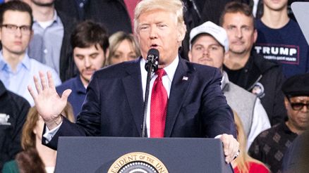 Donald Trump describes the White House as 's---' in speech